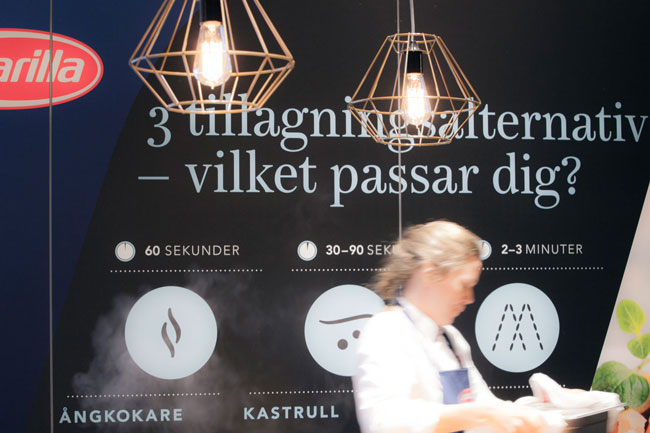Mässmonter för Barilla Foodservice