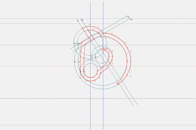 Handtecknad logotyp/symbol för Valentum